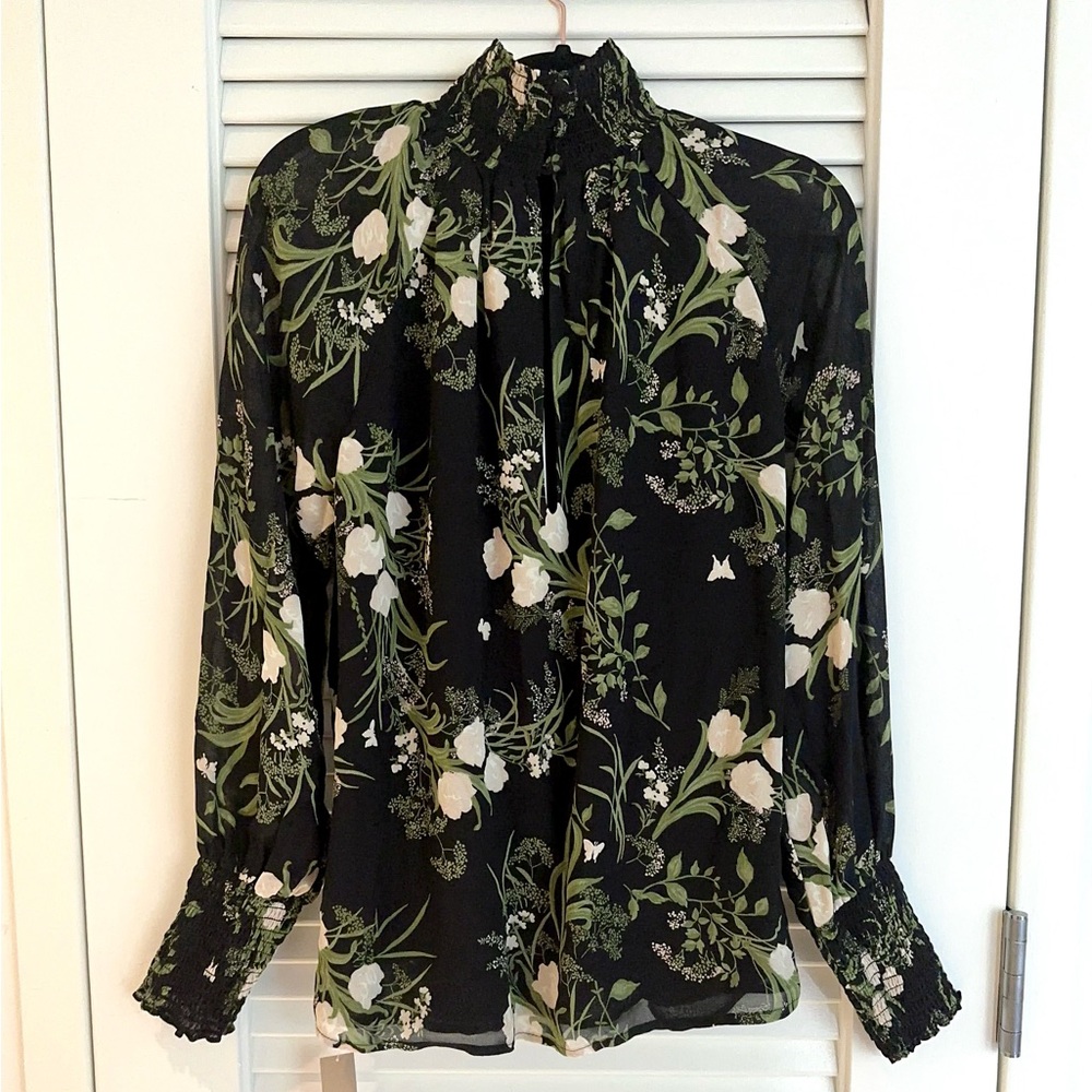 Reformation Francois Floral Turtleneck